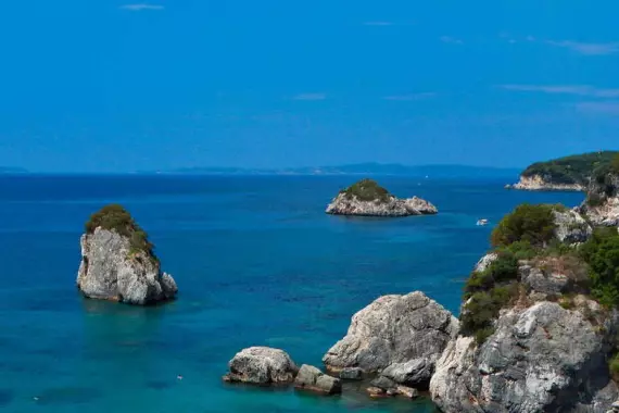 Igoumenitsa, Grecia, veduta panoramica costa Syvota