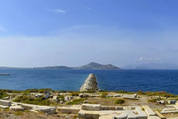 Panorama di Portara, Naxos, Grecia