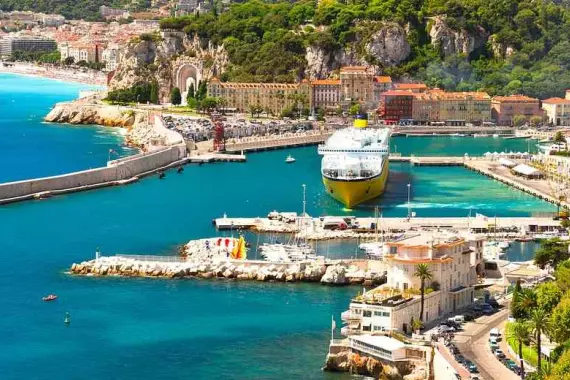 Nizza, Francia: veduta panoramica