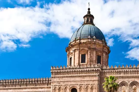 Palermo, Sicilia: panorama sulla cattedrale