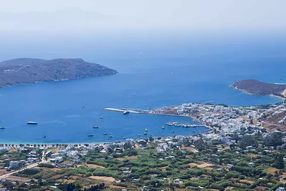 Panorama del Golfo di Serifos nelle isole Cicladi