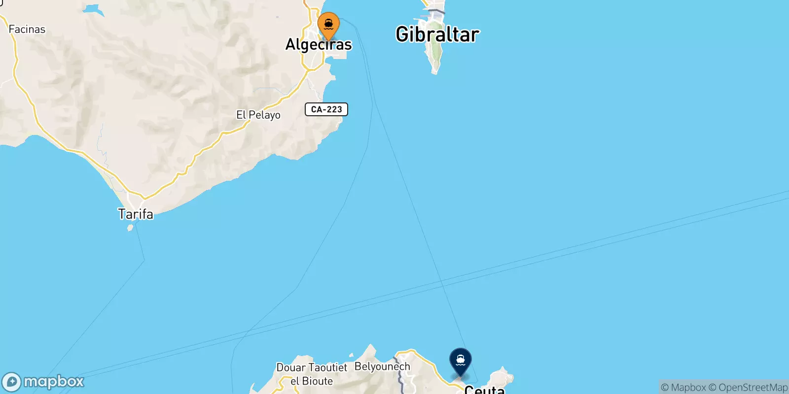 Traghetti da Algeciras per la Spagna