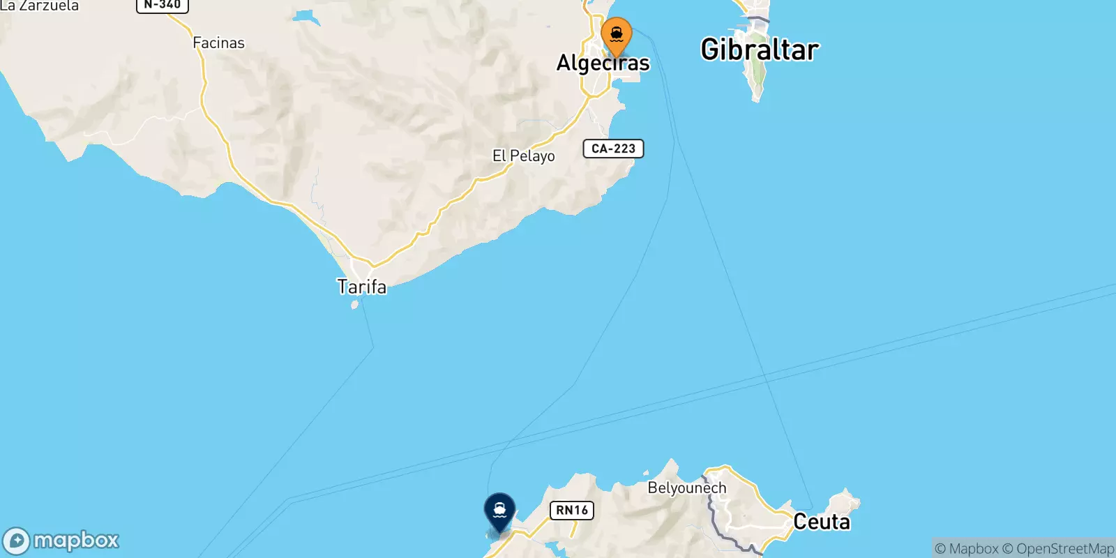 Traghetti da Algeciras per il Marocco