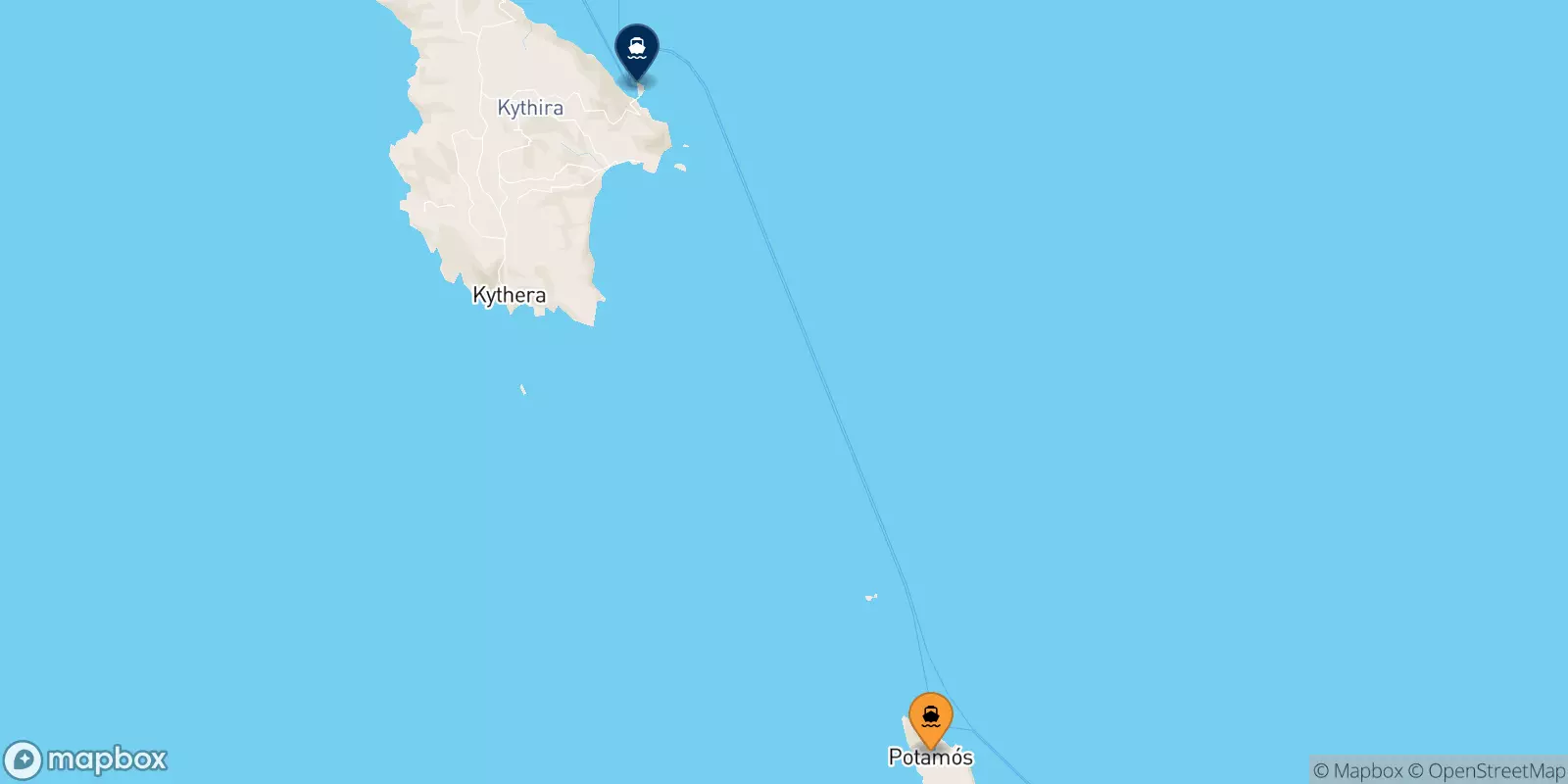 Traghetti da Antikythira per le Isole Ionie