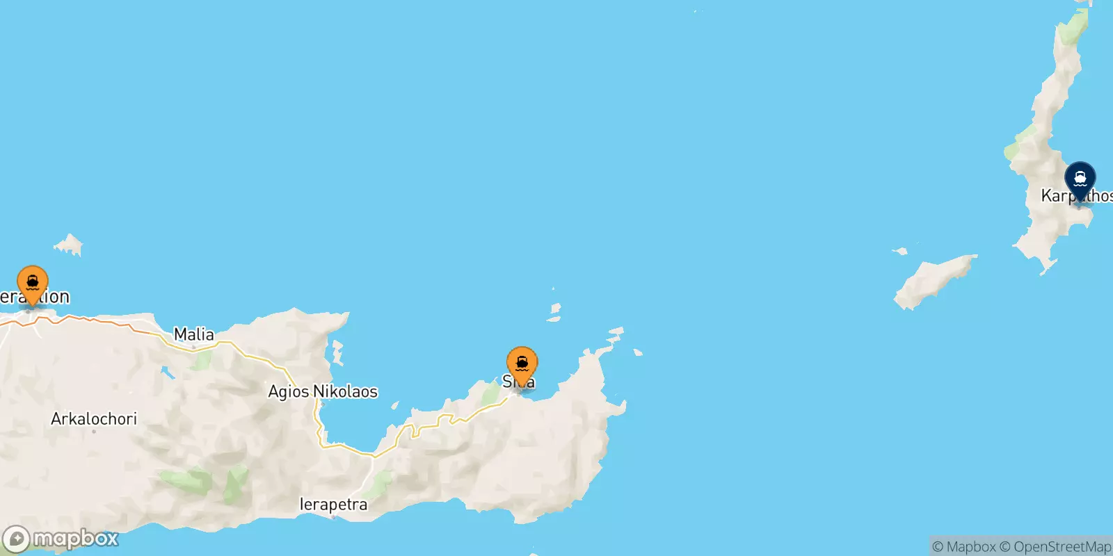 Traghetti da Creta per Karpathos