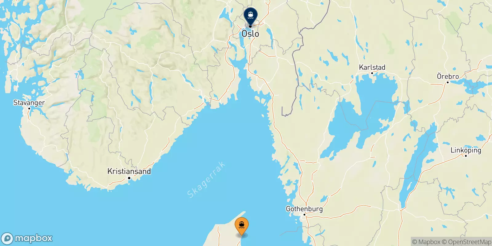 Traghetti da Frederikshavn per la Norvegia