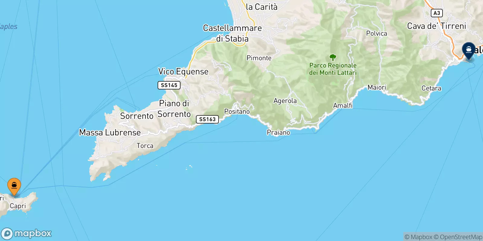 Traghetti dal Golfo Di Napoli per Salerno