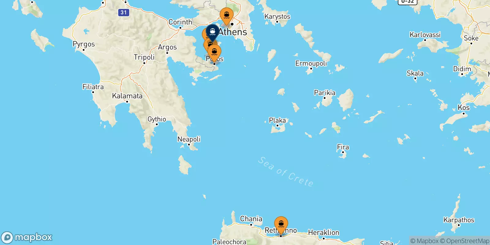 Traghetti dalla Grecia per Aegina