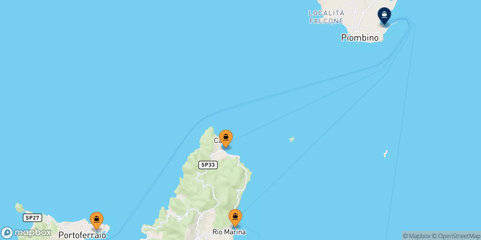 Traghetti dall'Isola D'elba per Piombino