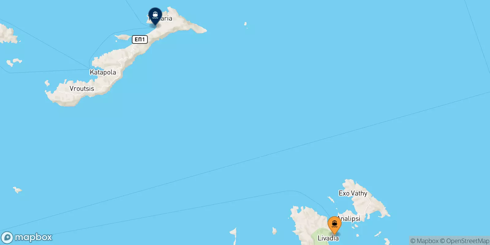 Traghetti dalle Isole Dodecaneso per Aegiali (Amorgos)