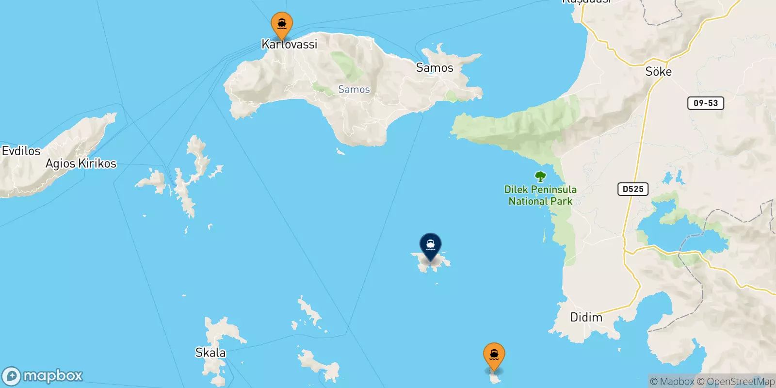 Traghetti dalle Isole Egeo Nord Orientale per Agathonisi