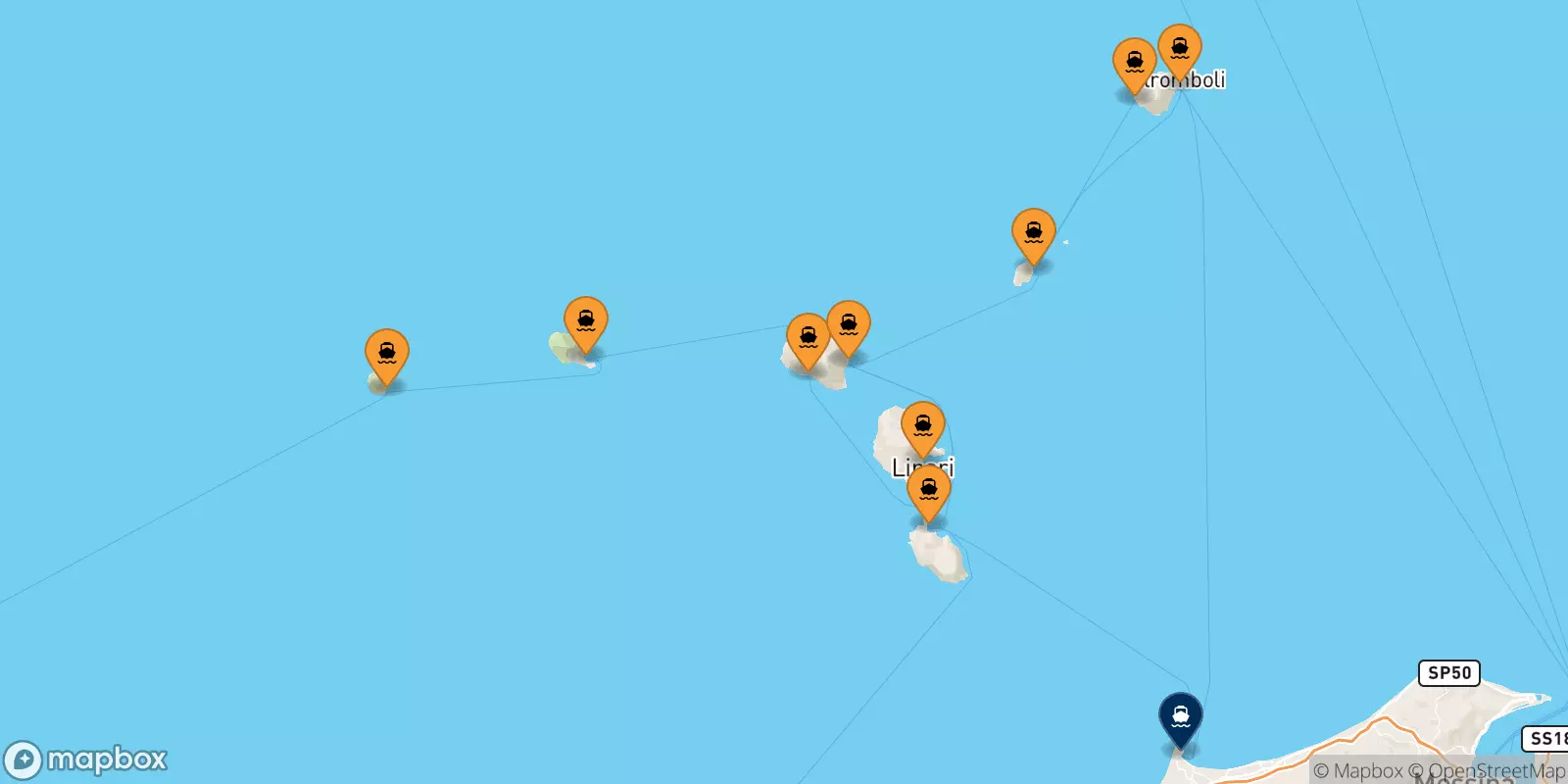 Traghetti dalle Isole Eolie per Milazzo