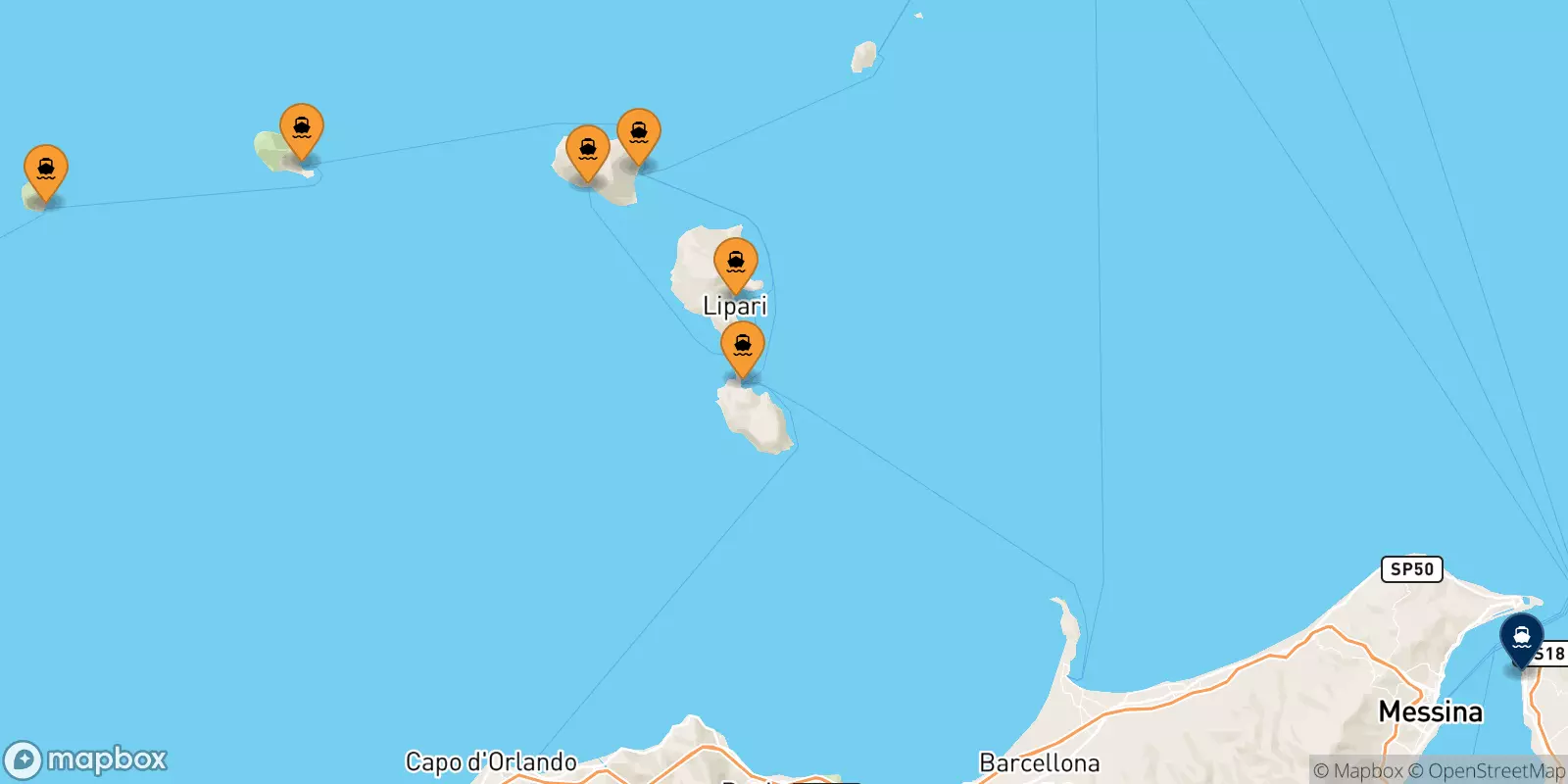 Traghetti dalle Isole Eolie per Reggio Calabria