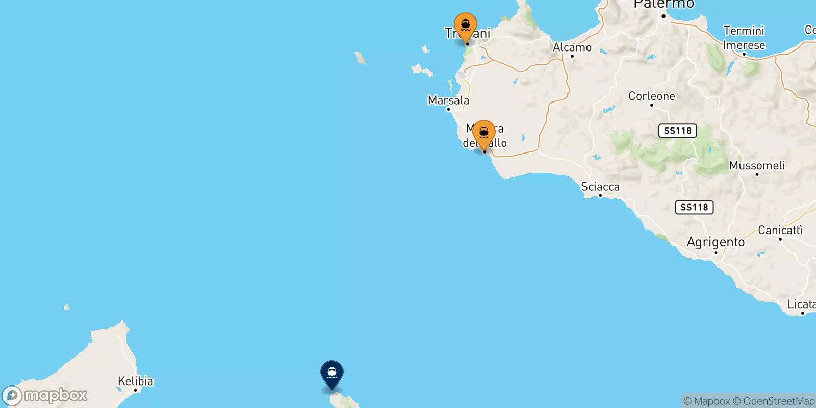 Traghetti dall'Italia per l'Isola Di Pantelleria