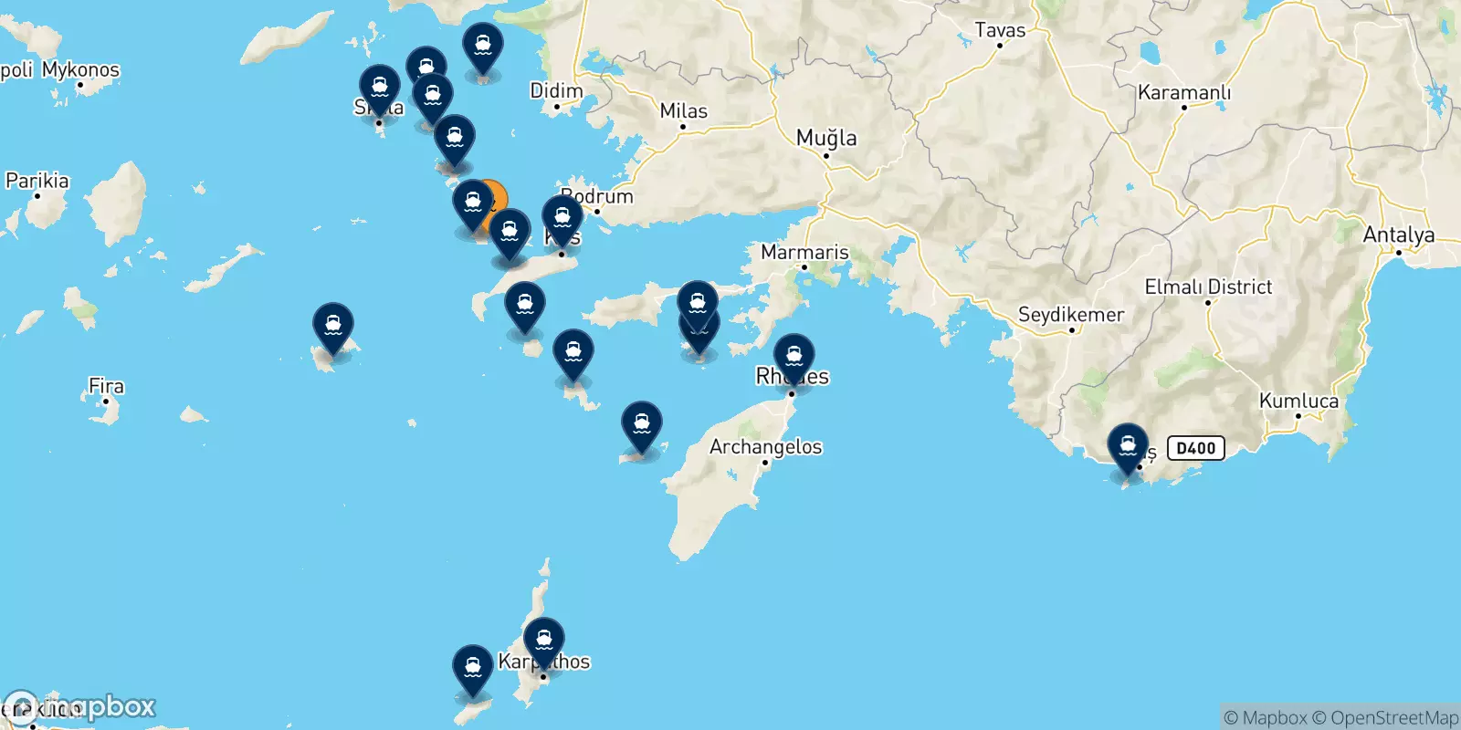 Traghetti da Kalymnos per le Isole Dodecaneso