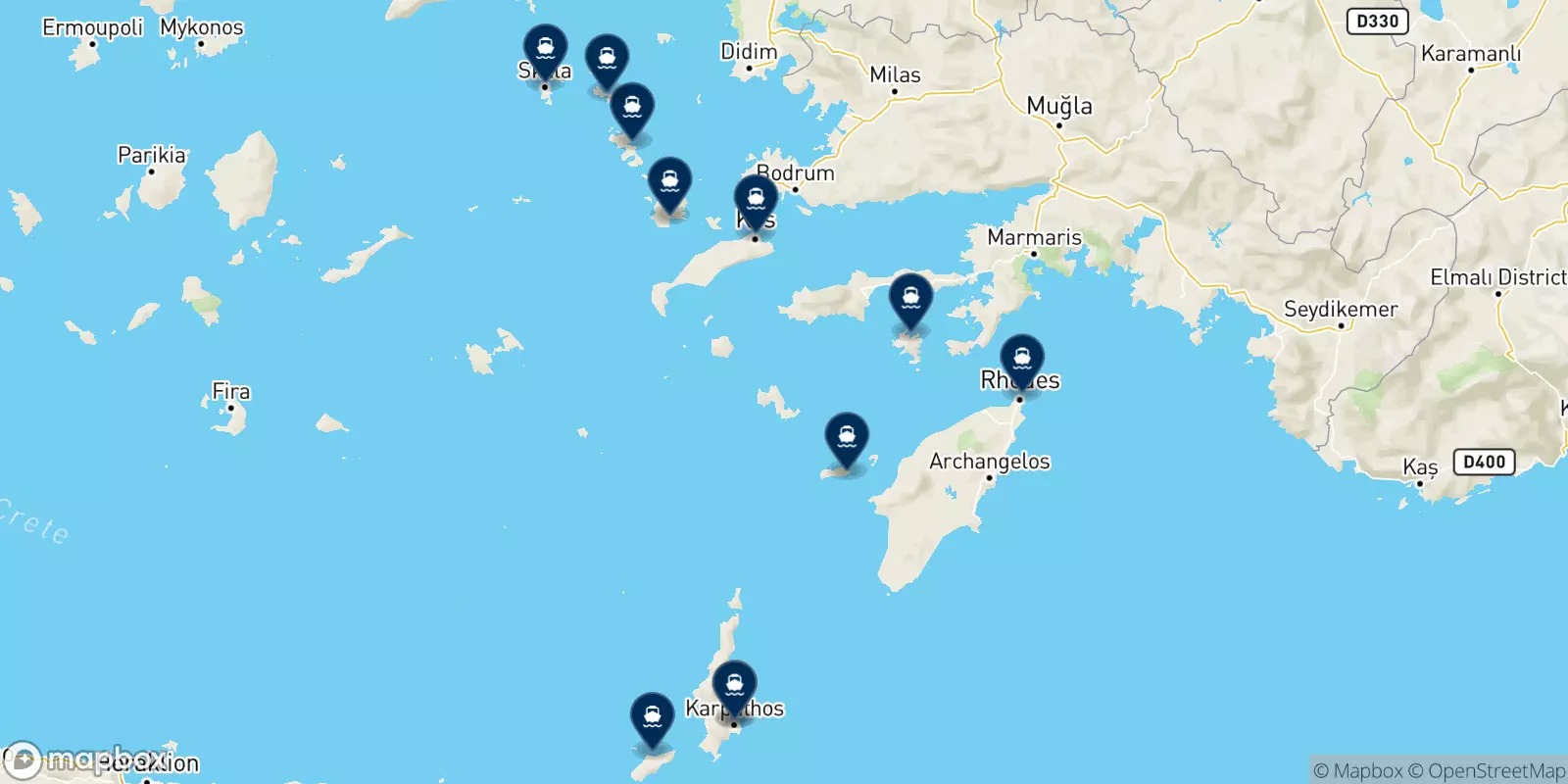 Traghetti da Karpathos per le Isole Dodecaneso