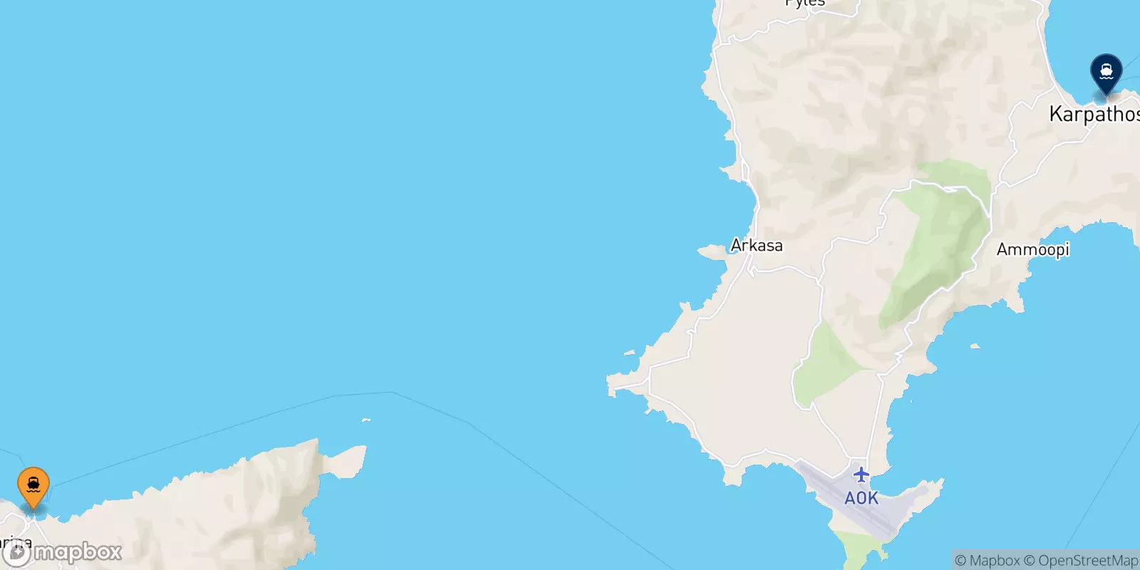 Traghetti da Kasos per Diafani (Karpathos)