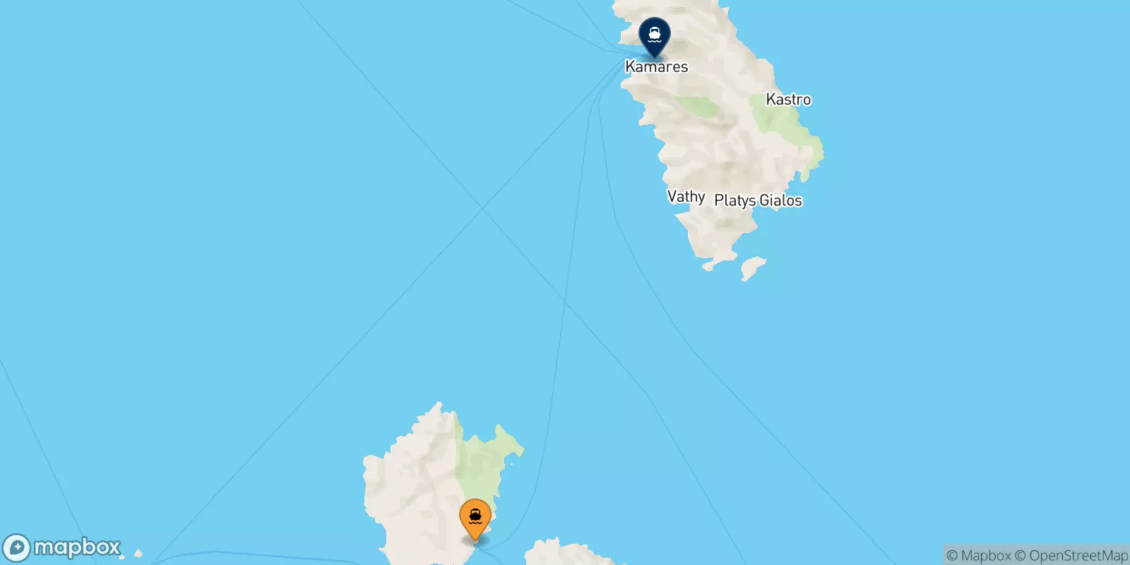 Traghetti da Kimolos per Sifnos