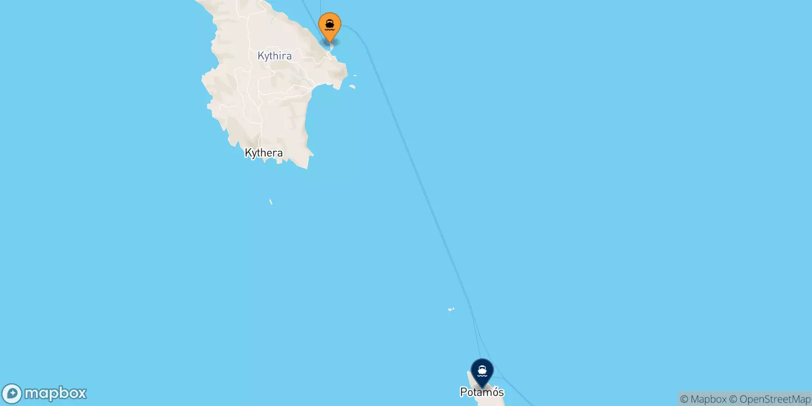 Traghetti da Kythira per le Isole Ionie