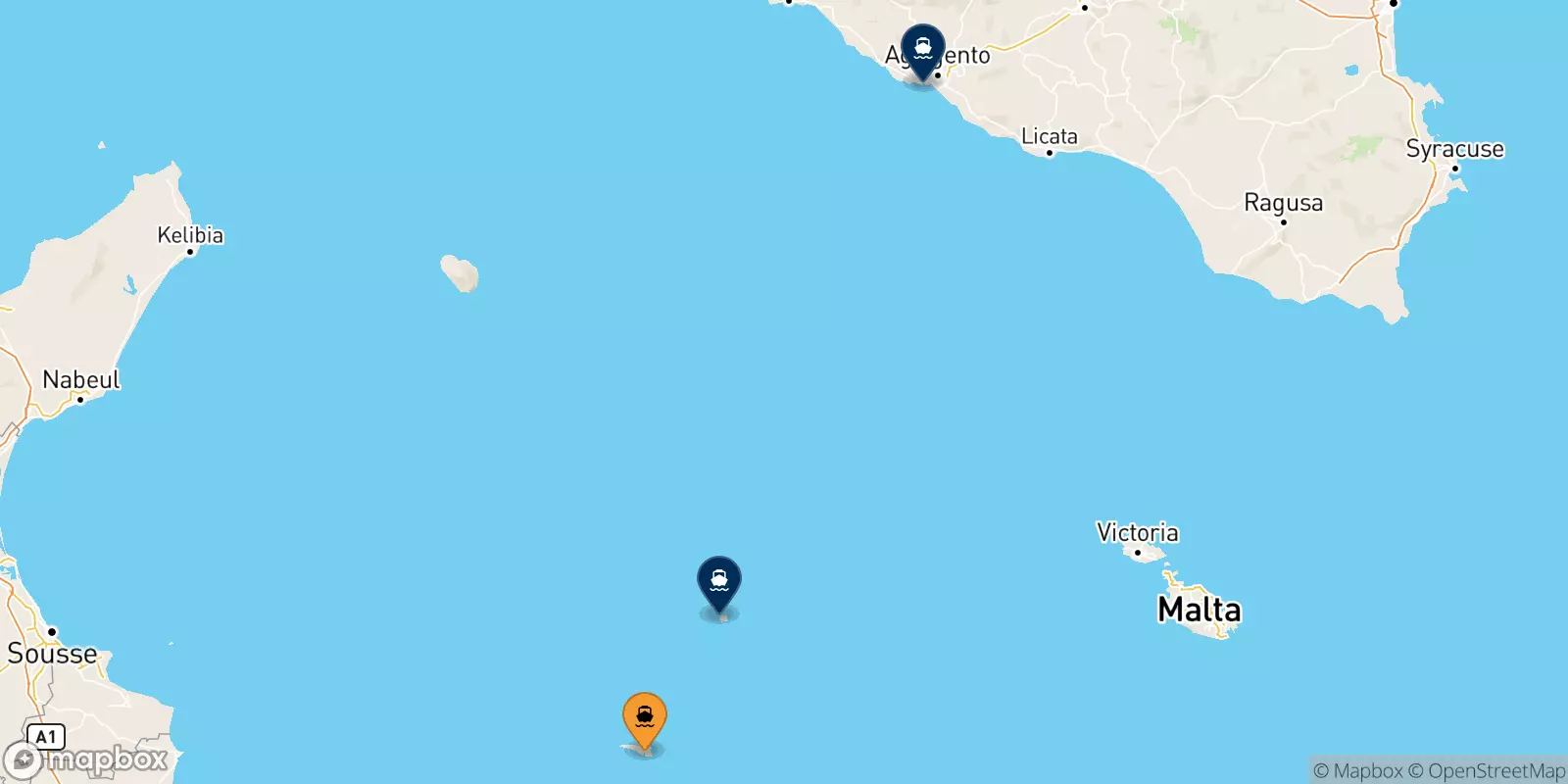 Traghetti da Lampedusa per l'Italia