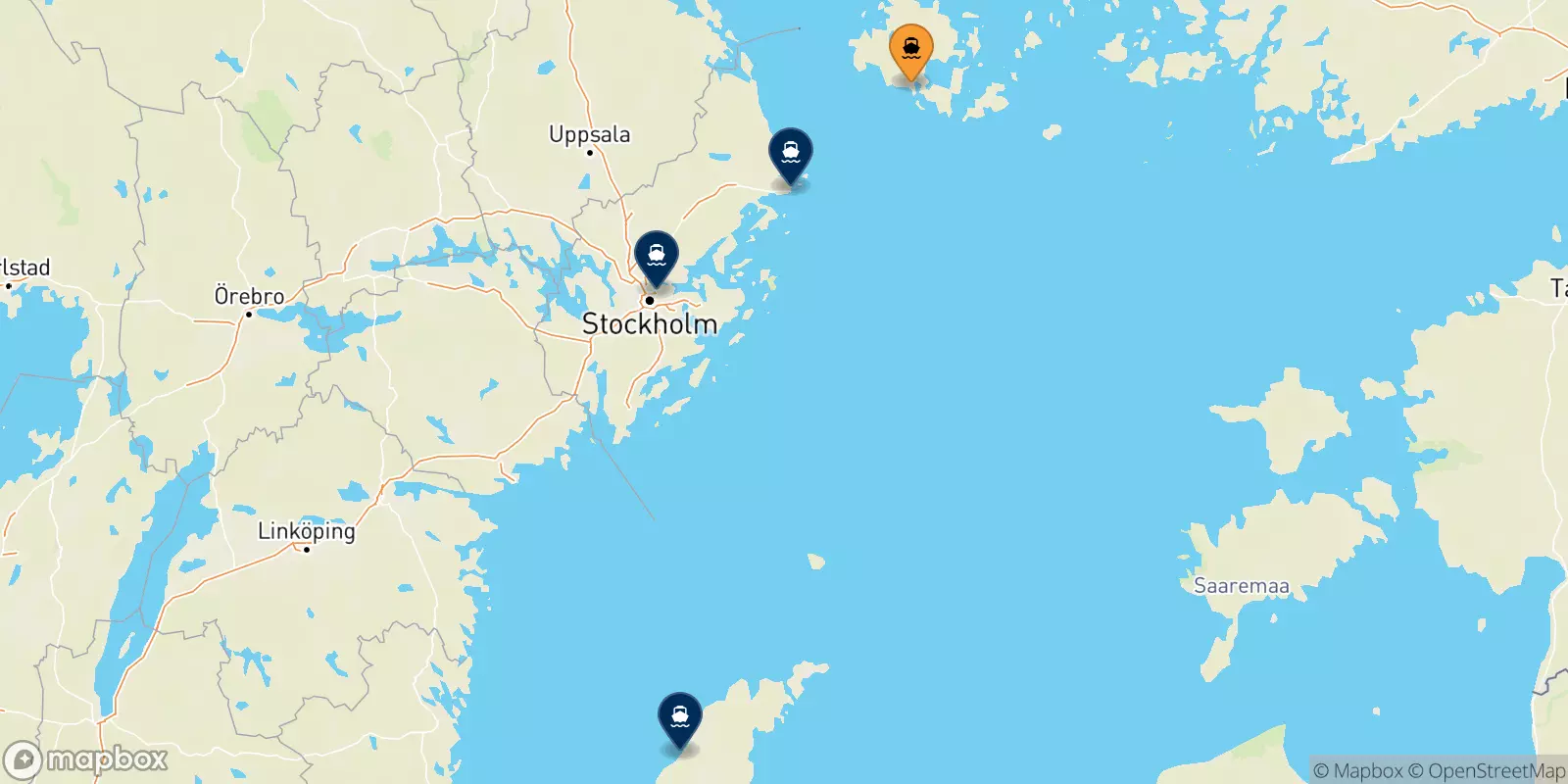 Traghetti da Mariehamn per la Svezia