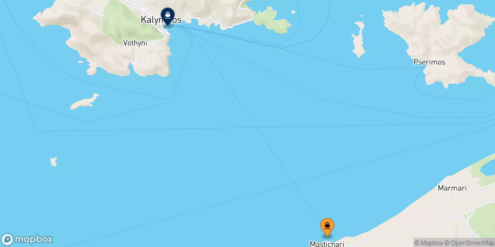 Traghetti da Mastihari (Kos) per Kalymnos