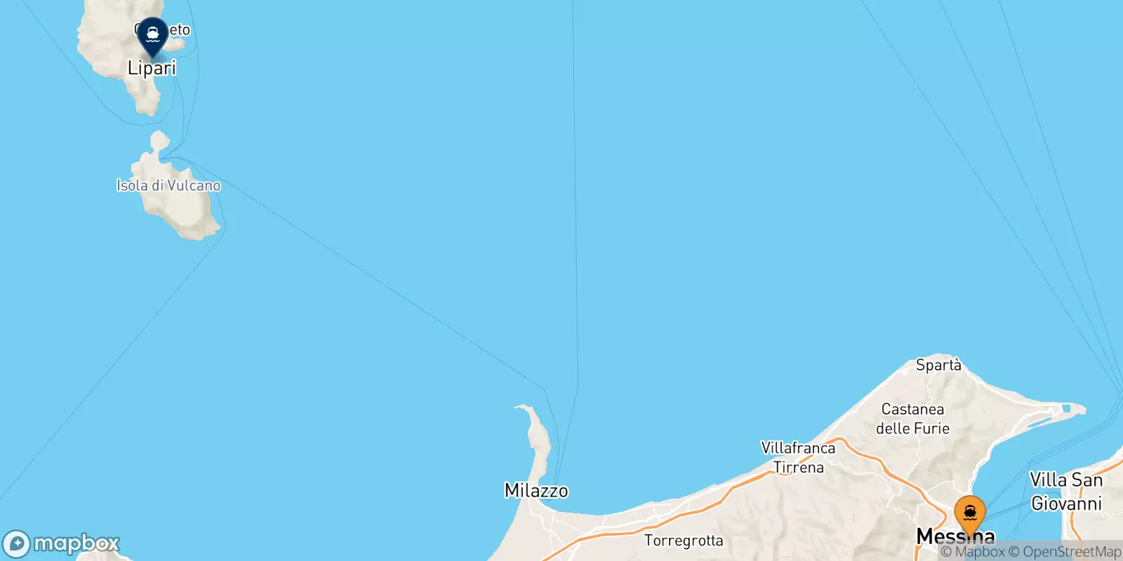 Traghetti da Messina per Lipari