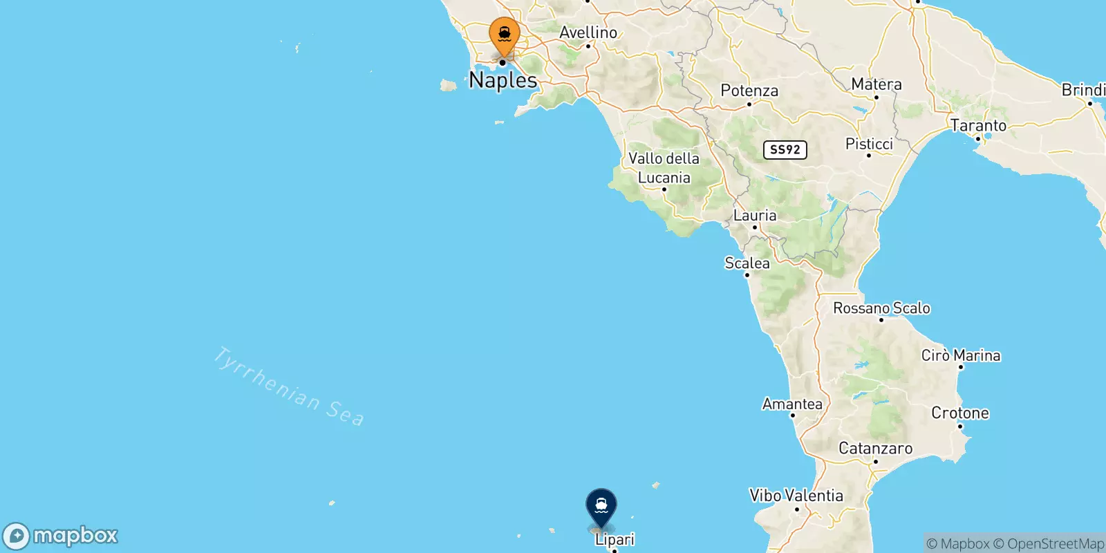 Traghetti da Napoli per Santa Marina (Salina)