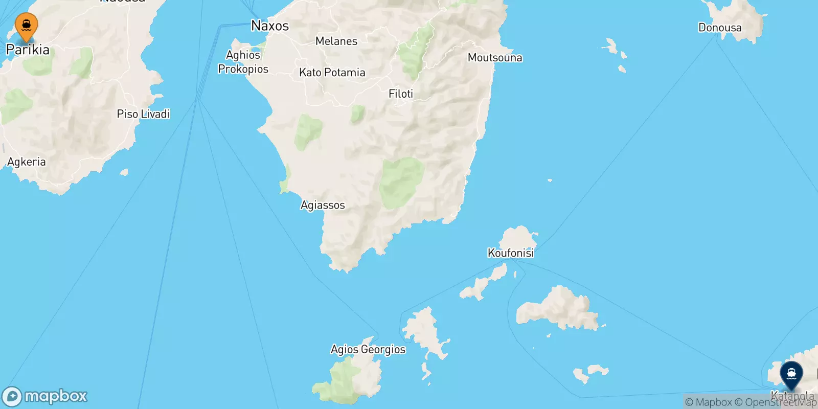 Traghetti da Paros per Katapola (Amorgos)