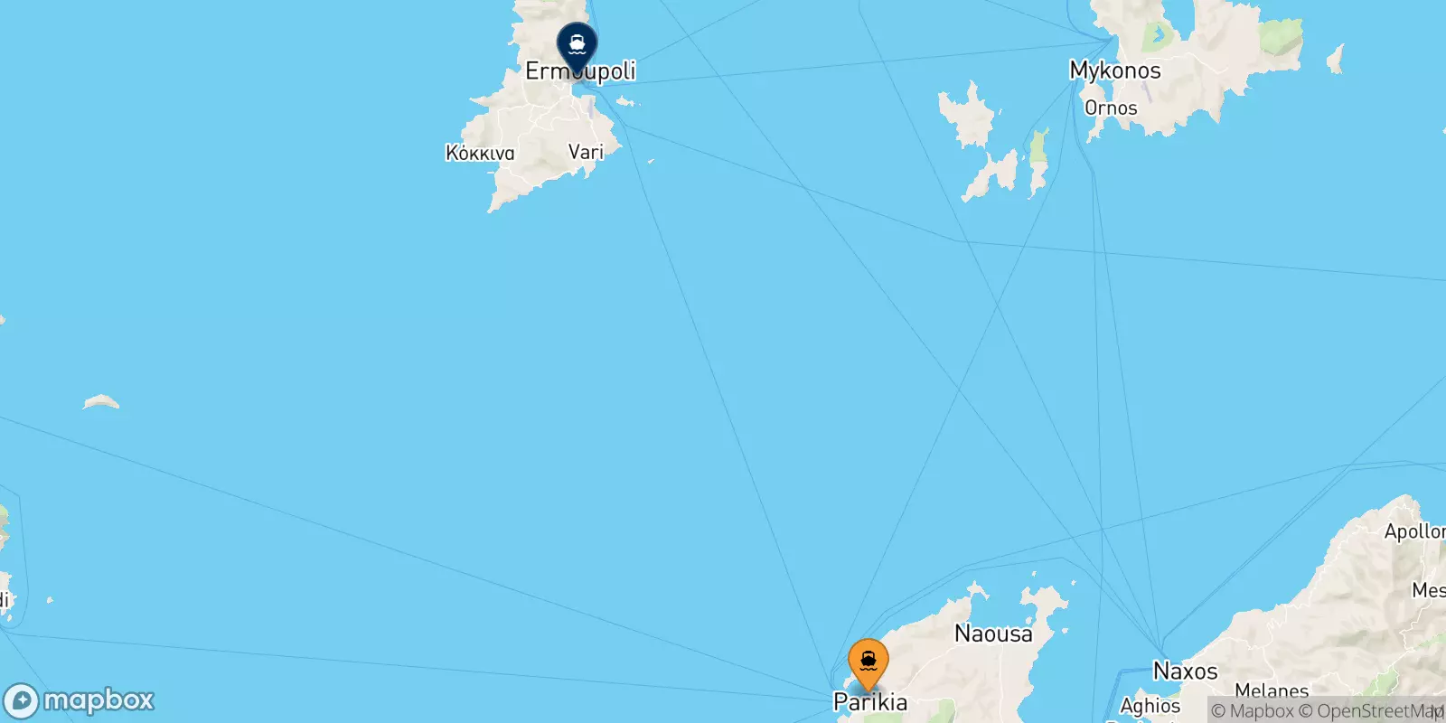 Traghetti da Paros per Syros