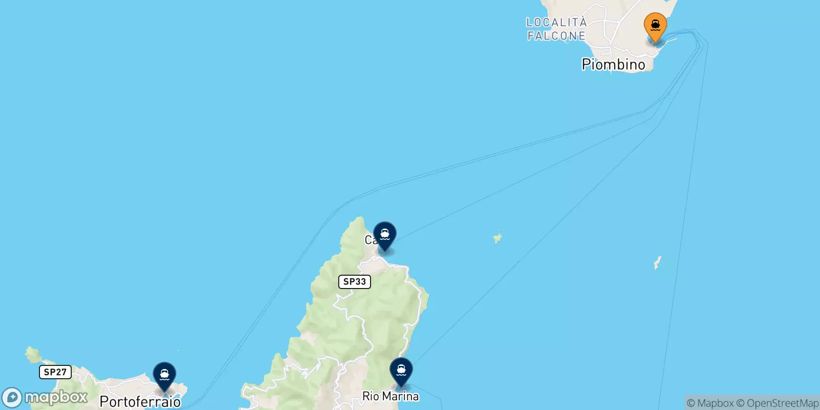 Traghetti da Piombino per l'Isola D'elba