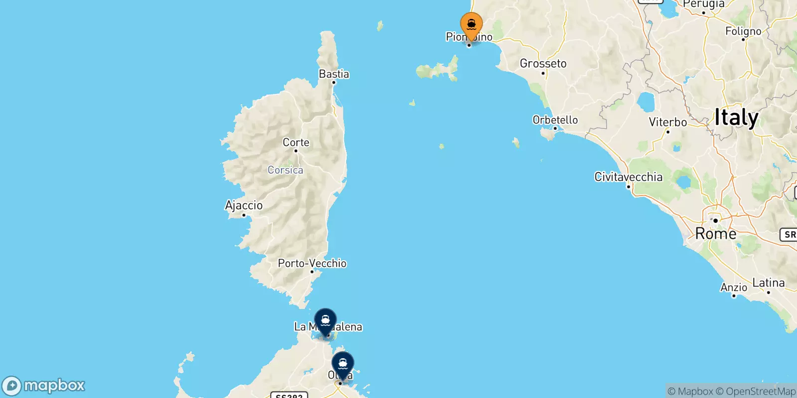 Traghetti da Piombino per la Sardegna