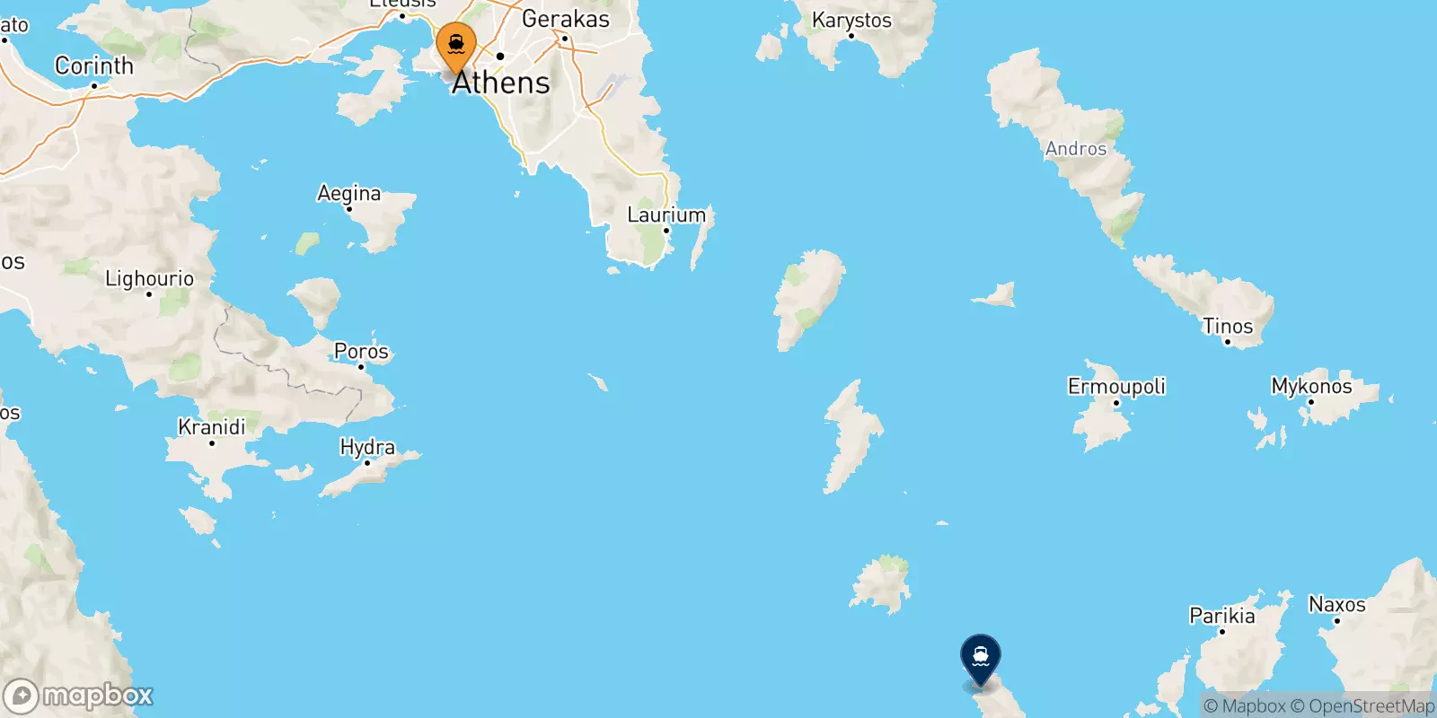 Traghetti da Pireo per Sifnos