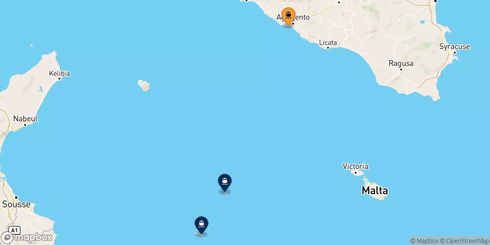 Traghetti da Porto Empedocle per le Isole Pelagie