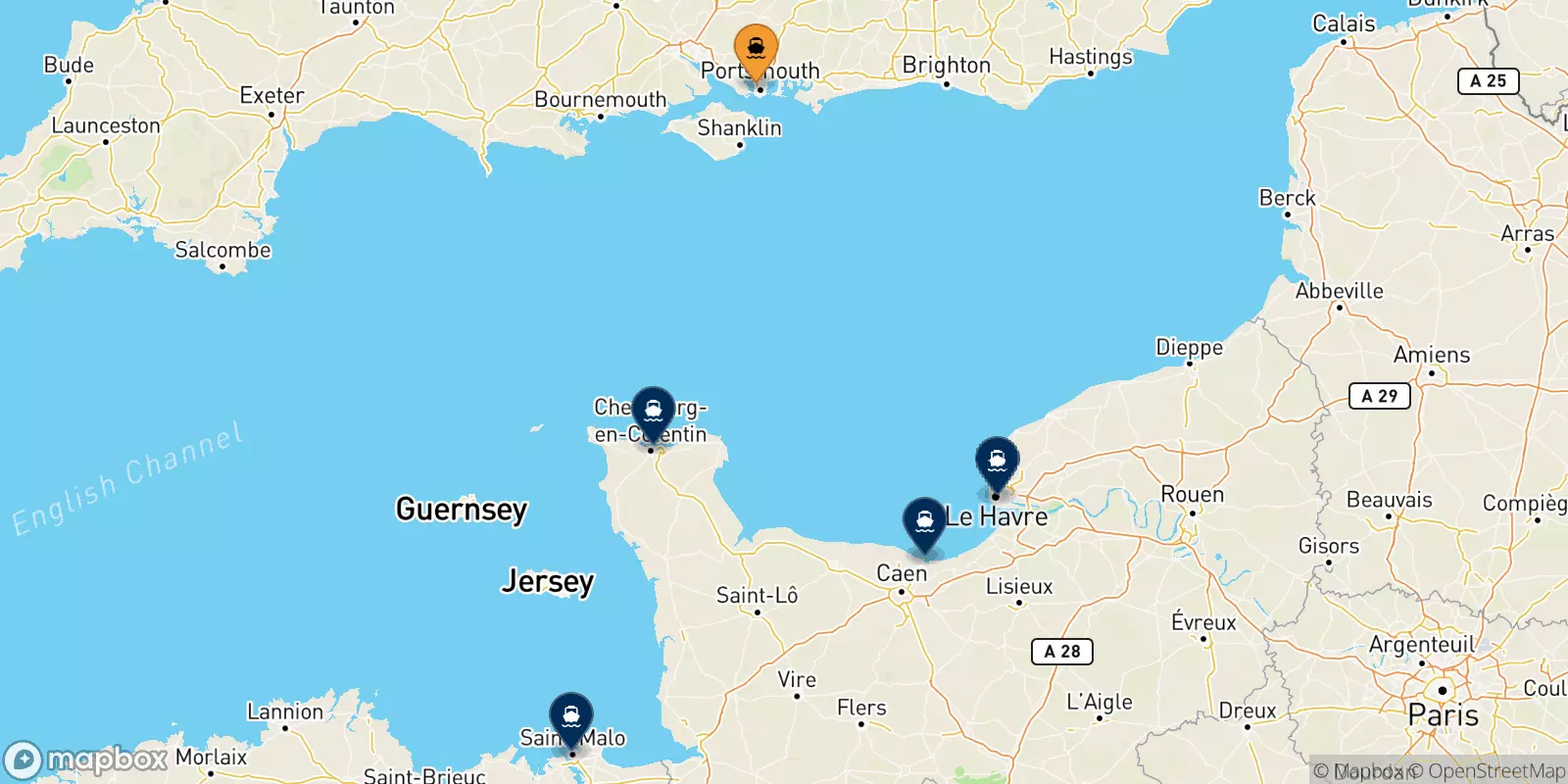 Traghetti da Portsmouth per la Francia