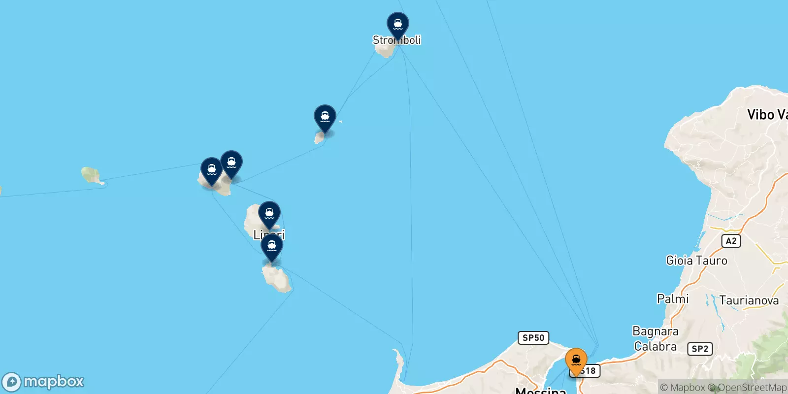 Traghetti da Reggio Calabria per le Isole Eolie