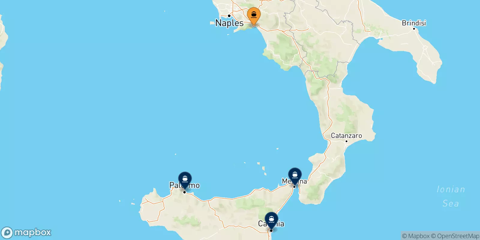 Traghetti da Salerno per la Sicilia