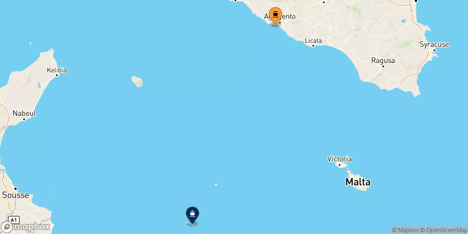 Traghetti dalla Sicilia per Lampedusa