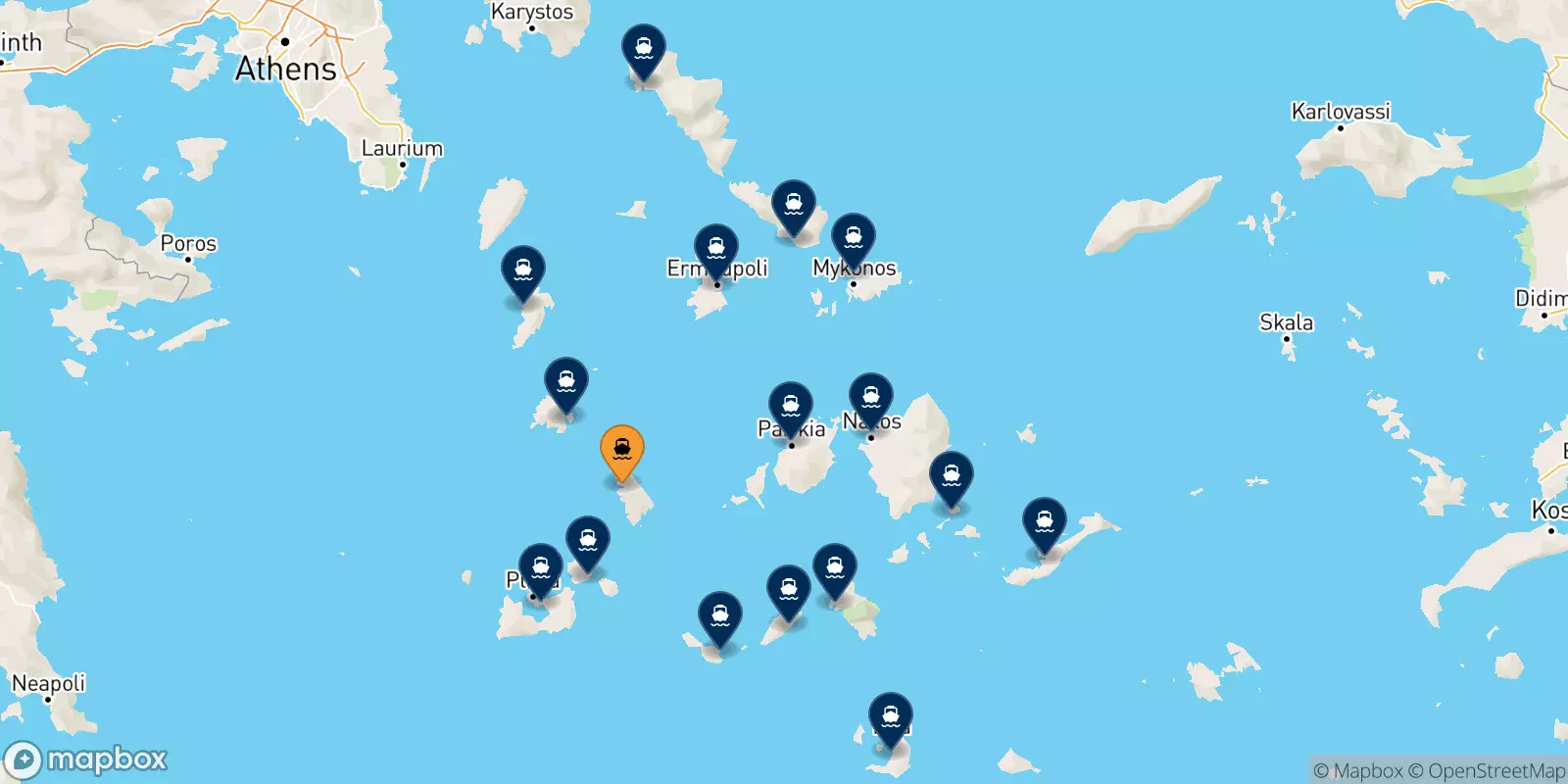 Traghetti da Sifnos per le Isole Cicladi