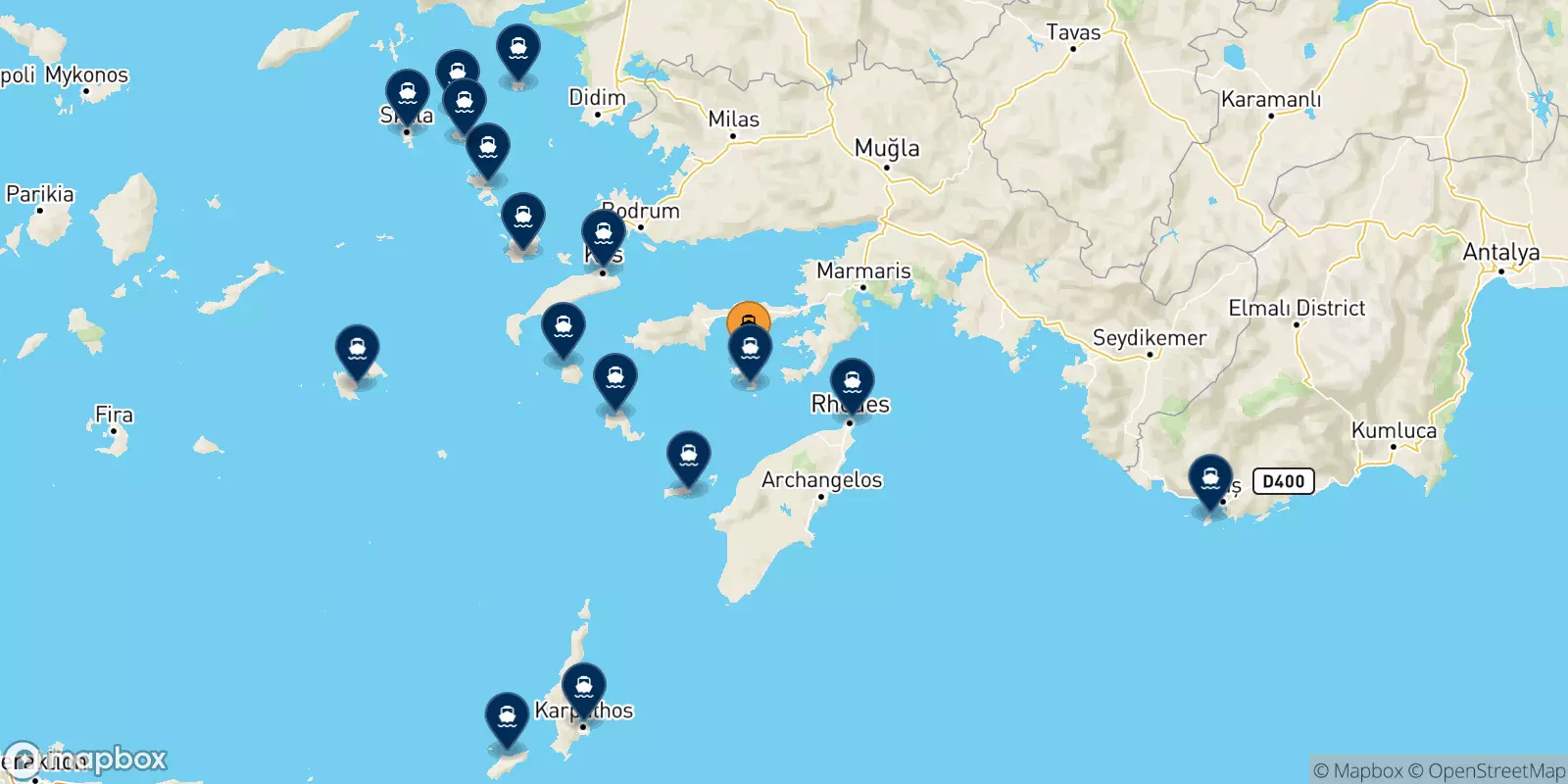 Traghetti da Symi per le Isole Dodecaneso