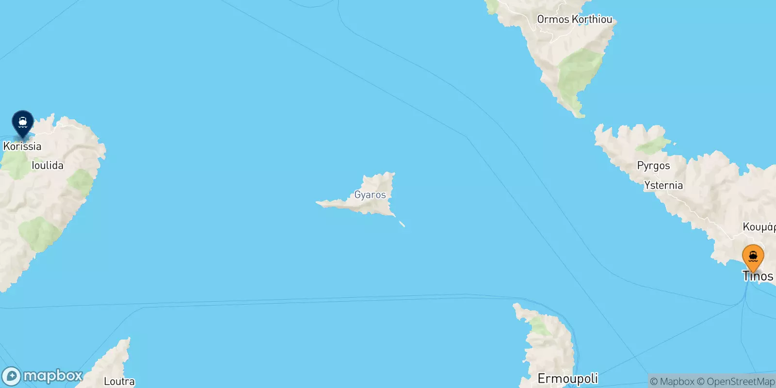 Traghetti da Tinos per Kea