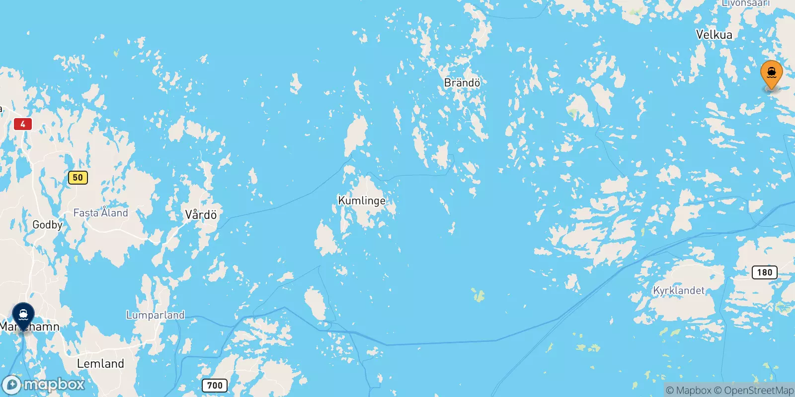 Traghetti da Turku per Mariehamn