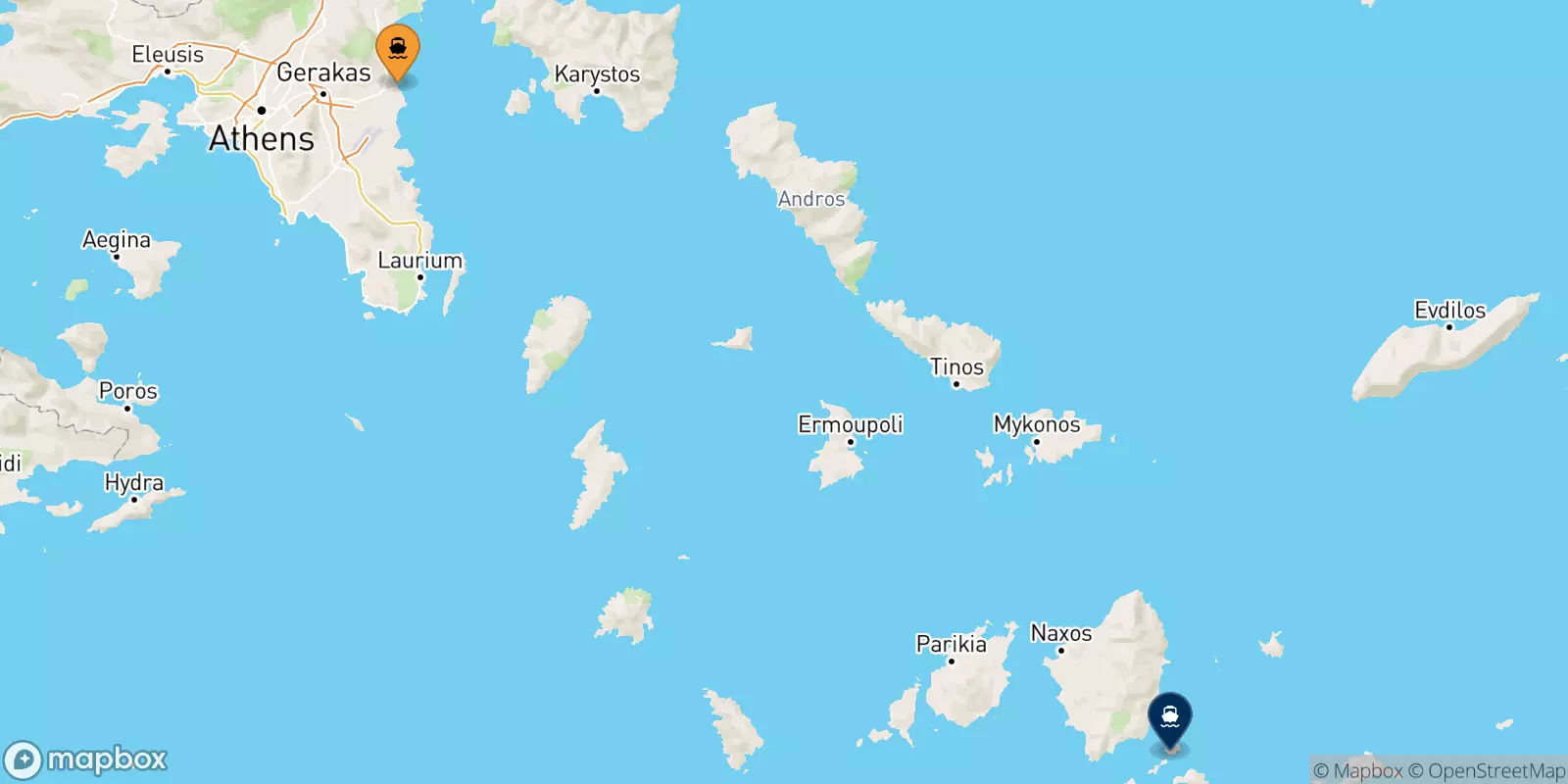 Traghetti da Rafina per Koufonissi