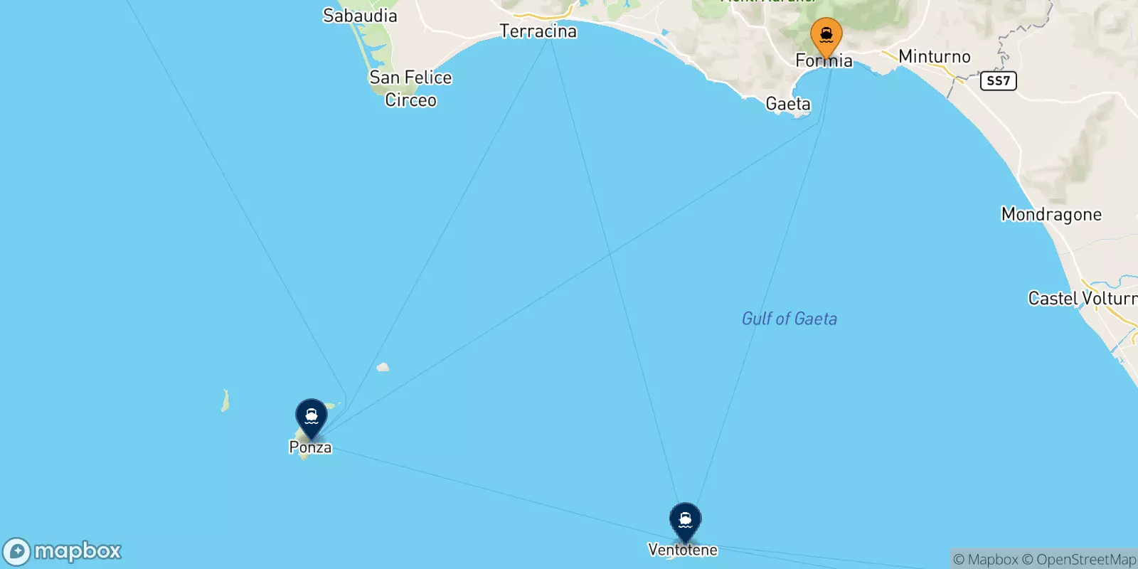 Traghetti da Formia per le Isole Pontine