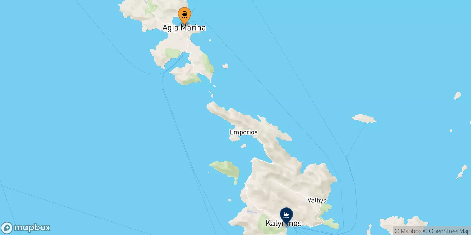 Traghetti da Agia Marina (Leros) per Kalymnos