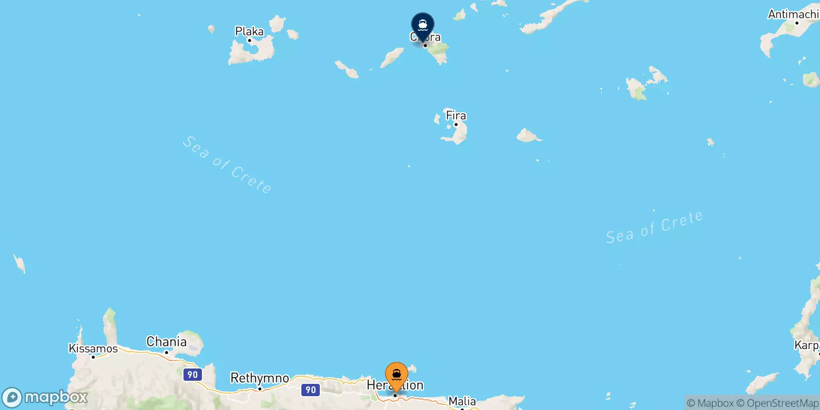 Traghetti da Heraklion per Ios