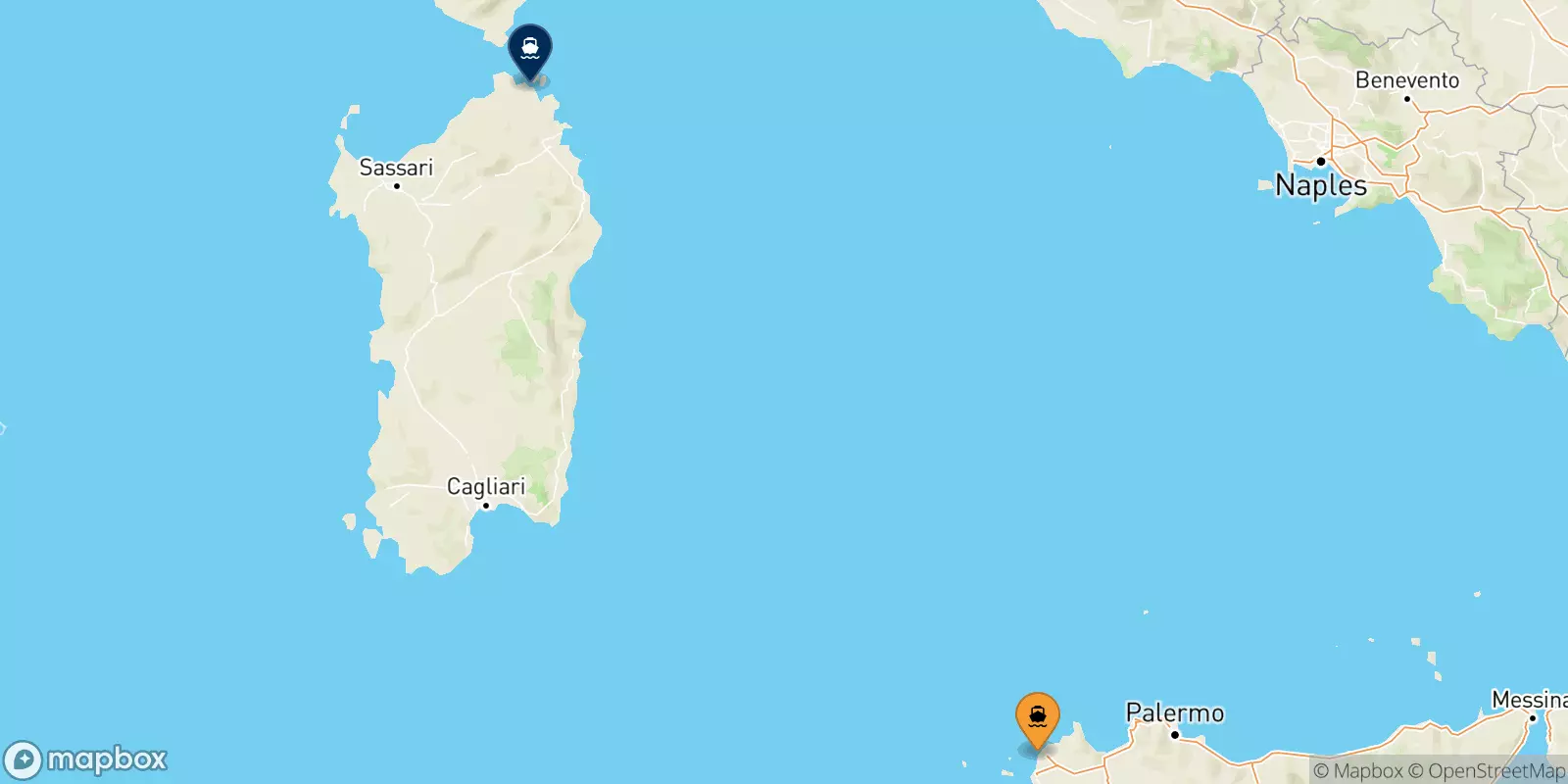 Traghetti da Trapani per la Sardegna