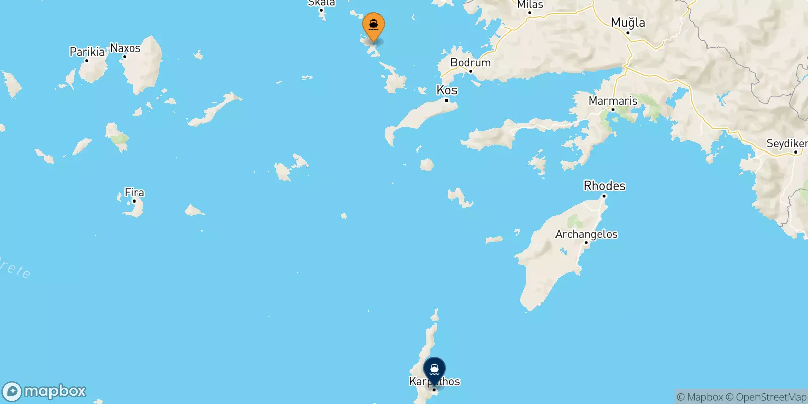 Traghetti da Leros per Karpathos