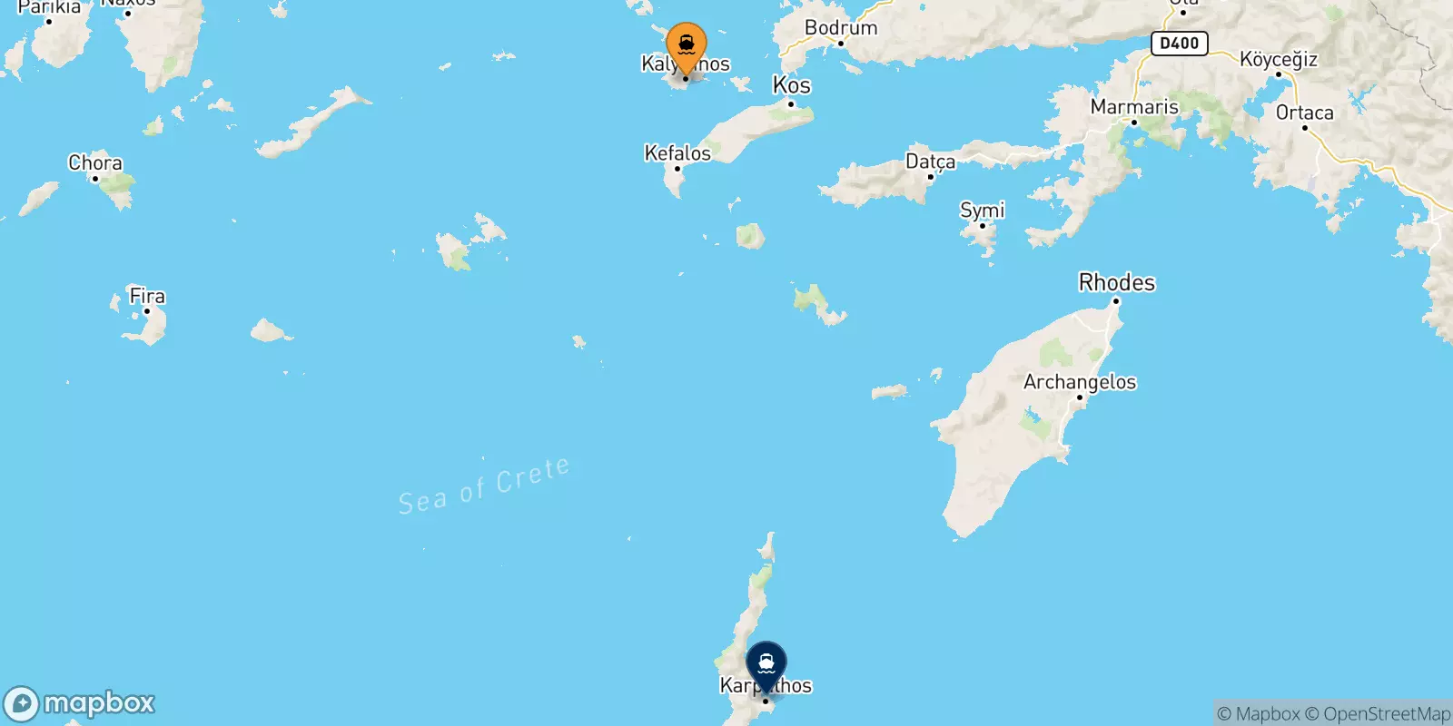 Traghetti da Kalymnos per Karpathos