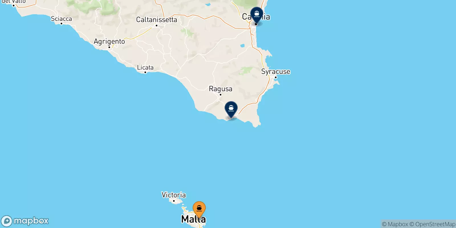 Traghetti da La Valletta (Malta) per la Sicilia